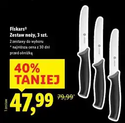 Lidl Fiskars Zestaw noży, 3 szt oferta