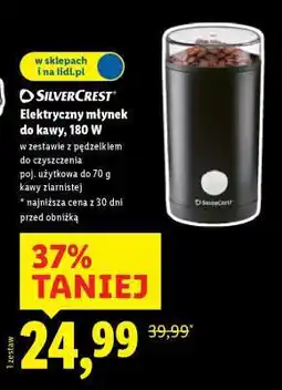 Lidl SilverCrest Elektryczny młynek do kawy, 180 W oferta