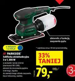 Lidl Parkside Szlifierka wielofunkcyjna 3 w 1, 200 W oferta