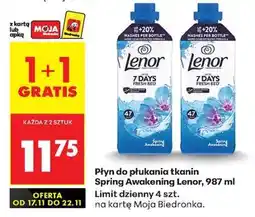 Biedronka Płyn do płukania tkanin Spring Awakening Lenor, 987 ml oferta