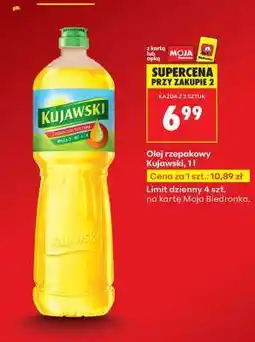 Biedronka Olej rzepakowy Kujawski, 1 l oferta