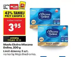 Biedronka Masło Ekstra Mleczna Dolina 200 g oferta