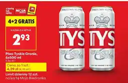 Biedronka Piwo Tyskie Gronie 6x500 ml oferta