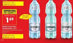 Biedronka Woda mineralna Cisowianka, 1,5 l oferta