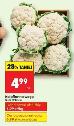 Biedronka Kalafior na wagę oferta