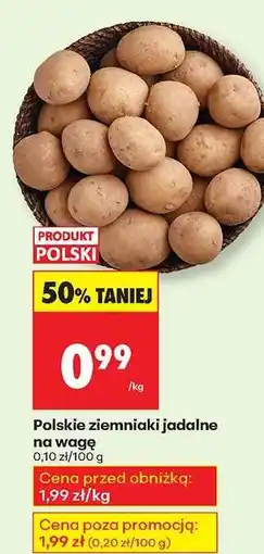 Biedronka Polskie ziemniaki jadalne na wage oferta