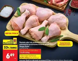 Biedronka Świeże udo lub podudzie kurczaka pakowane próżniowo Kraina Mięs Mega Paka oferta