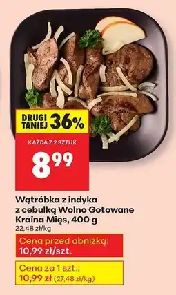 Biedronka Wątróbka z indyka z cebulką Wolno Gotowane Kraina Mięs 400 g oferta