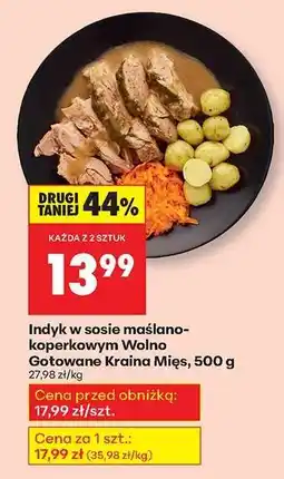 Biedronka Indyk w sosie maslano koperkowym Wolno Gotowane Kraina Mięs , 500 g oferta
