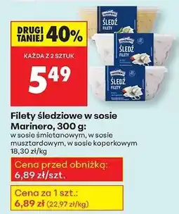 Biedronka Filety śledziowe w sosie Marinero, 300 g oferta