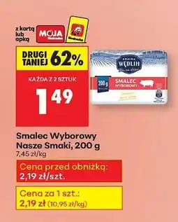 Biedronka Smalec Wyborowy Nasze Smaki 200 g oferta