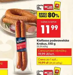 Biedronka Kiełbasa podwawelska Krakus, 510 g oferta