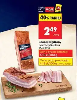 Biedronka Boczek wędzony parzony Krakus oferta