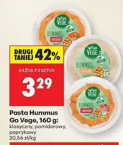 Biedronka Pasta Hummus Go Vege, 160 g oferta