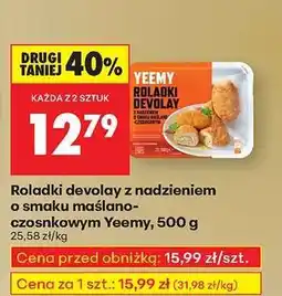 Biedronka Roladki devolay z nadzieniem o smaku maślano-czosnkowym Yeemy, 500 g oferta