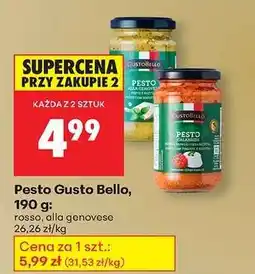 Biedronka Pesto Gusto Bello, 190 g oferta