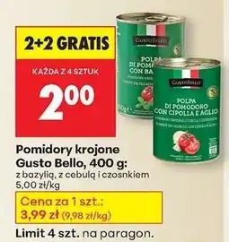 Biedronka Pomidory krojone Gusto Bello, 400 g oferta