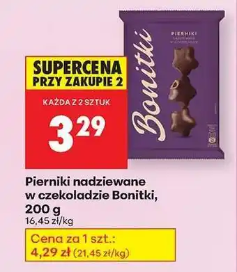 Biedronka Pierniki nadziewane w czekoladzie Bonitki, 200 g oferta