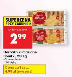 Biedronka Herbatniki maślane Bonitki , 250 g oferta