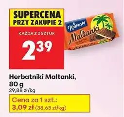 Biedronka Herbatniki Maltanki 80 g oferta