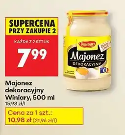 Biedronka Majonez dekoracyjny Winiary 500 ml oferta