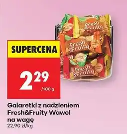 Biedronka Galaretki z nadzieniem Fresh & Fruity Wawel na wagę oferta