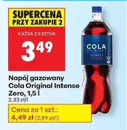 Biedronka Napój gazowany Cola Original Intense Zero, 1,5 l oferta