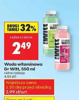 Biedronka Woda witaminowa Dr Witt, 550 ml oferta