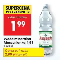 Biedronka Woda mineralna Muszynianka, 1,5 l oferta