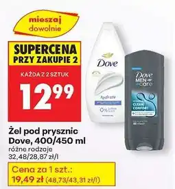 Biedronka Żel pod prysznic Dove, 400-450 ml oferta