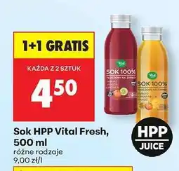Biedronka Sok HPP Vital Fresh, 500 ml oferta