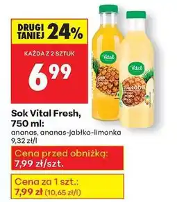 Biedronka Sok Vital Fresh, 750 ml oferta