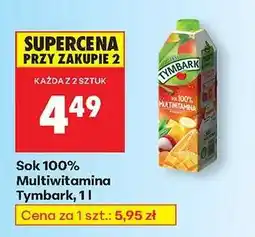 Biedronka Sok 100% Multiwitamina Tymbark, 1 l oferta