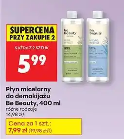Biedronka Płyn micelarny do demakijażu Be Beauty, 400 ml oferta