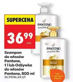 Biedronka Szampon do włosów Pantene, 1 l lub Odżywka do włosów Pantene, 800 ml oferta