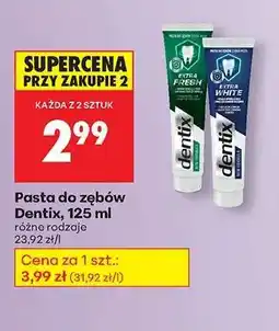 Biedronka Pasta do zębów Dentix, 125 ml oferta