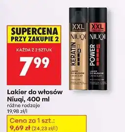 Biedronka Lakier do włosów NIUQI, 400 ml oferta