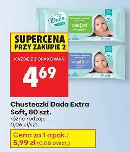 Biedronka Chusteczki Dada Extra Soft 80 szt oferta
