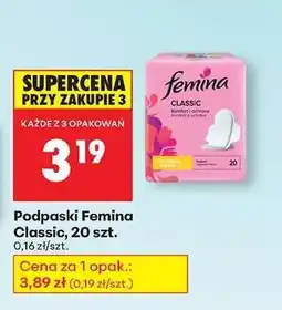 Biedronka Podpaski Femina Classic, 20 szt oferta