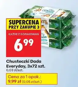 Biedronka Chusteczki Dada Everyday, 3x72 szt oferta