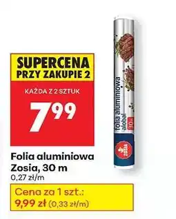Biedronka Folia aluminiowa Zosia, 30 m oferta