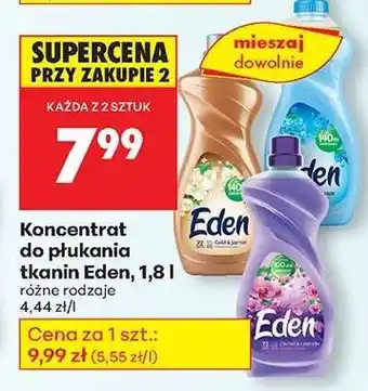 Biedronka Koncentrat do płukania tkanin Eden, 1,8 l oferta