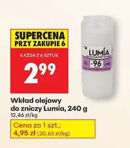 Biedronka Wkład olejowy do zniczy Lumia 240 g oferta