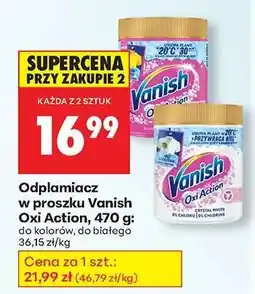 Biedronka Odplamiacz w proszku Vanish Oxi Action, 470 g oferta