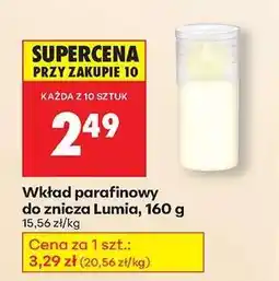 Biedronka Wkład parafinowy do znicza Lumia, 160 g oferta