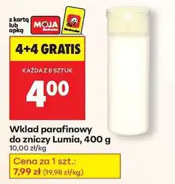 Biedronka Wkład parafinowy do zniczy Lumia, 400 g oferta