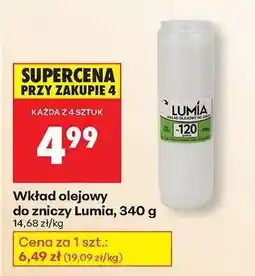 Biedronka Wkład olejowy do zniczy Lumia , 340 g oferta