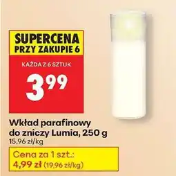 Biedronka Wkład parafinowy do zniczy Lumia, 250 g oferta