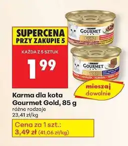 Biedronka Karma dla kota Gourmet Gold, 85 g oferta