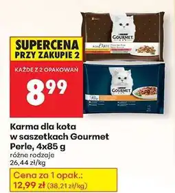 Biedronka Karma dla kota w saszetkach Gourmet Perle 4x85 g oferta